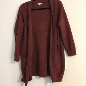 Debut Bartlette Woven Cardigan, Rust, Size S/M.